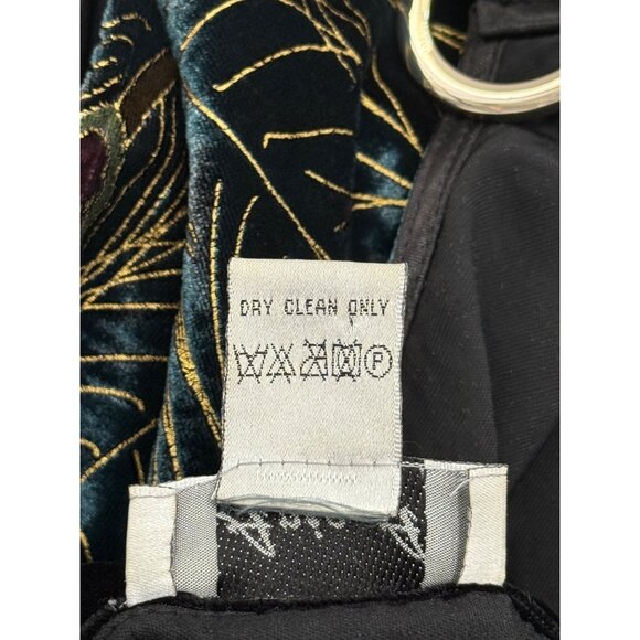 Ania A Vest Peacock Sleeveless Duster Boho Artys  Y2K Vintage 90s Kimono Size L - Picture 7 of 7